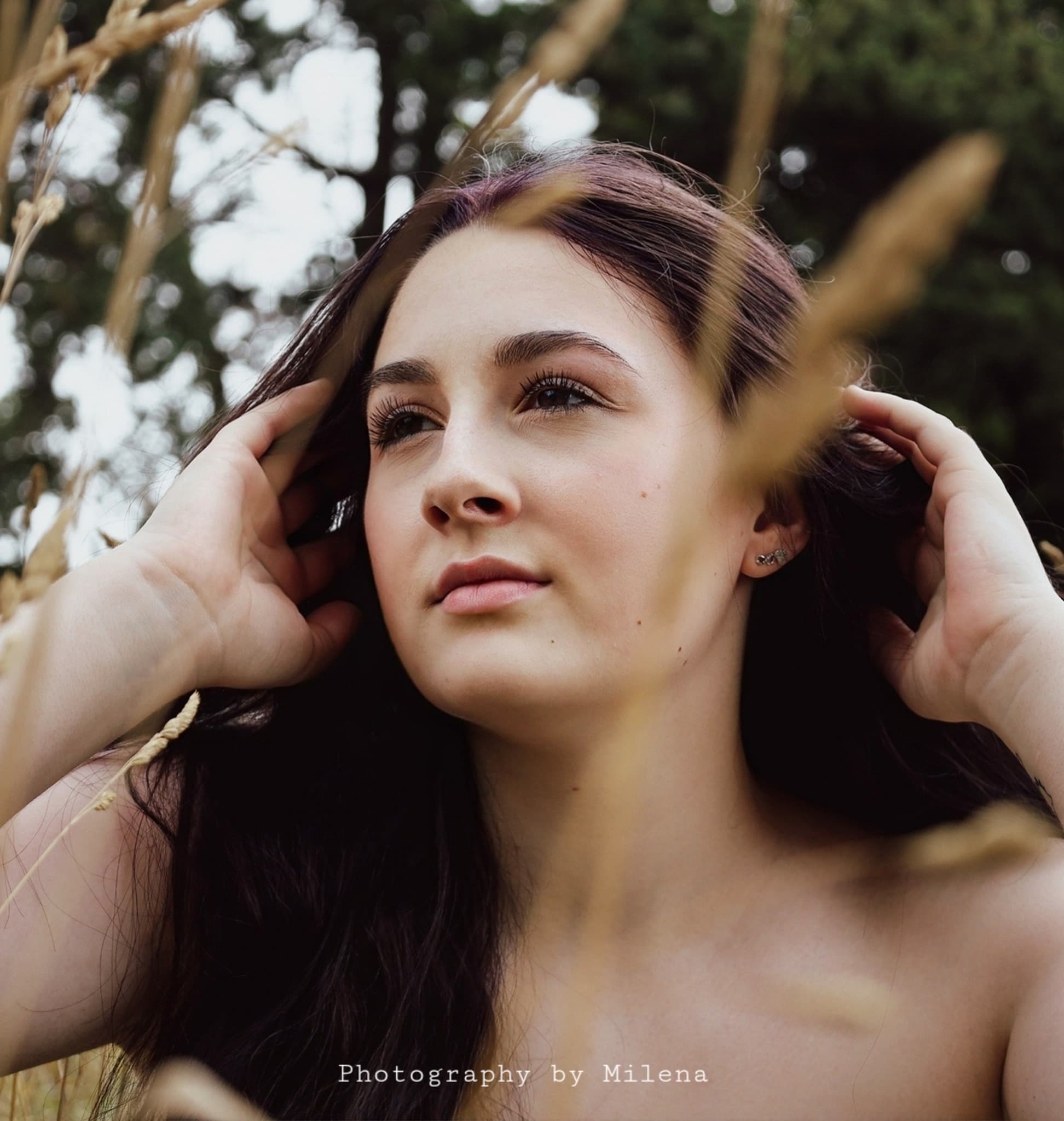 Portrait in wheat field — natural light photography
